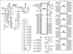 Figure 1. MAX6955 application schematic.