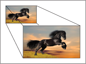 Figure 11. Image blurring is removed using optical image stabilization.