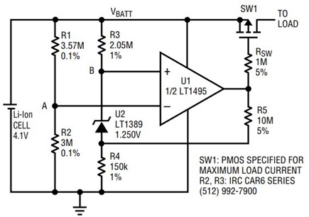 Figure 1. Undervoltage lockout circuit.