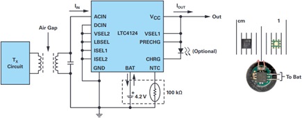 Complete 6 mm wireless battery charger solution