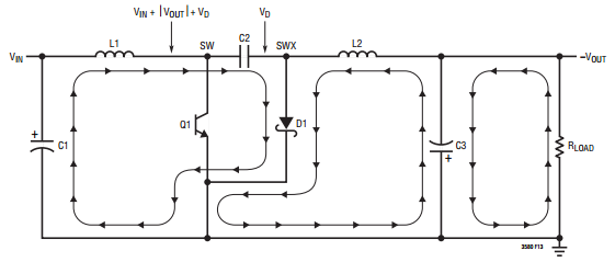 Cuk switch off phase