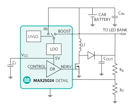 5V LDO bias during cold crank.