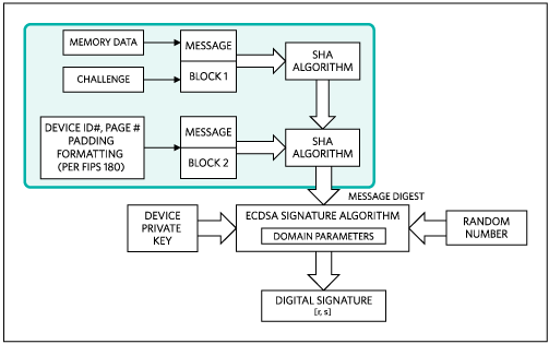 Signature computation performed by the authenticator.