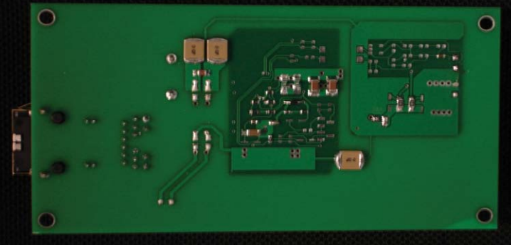 Bottom view of the reference design. Bottom view of the reference design