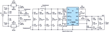 LTspice model corresponding to the DC2822A demo board VIN configuration