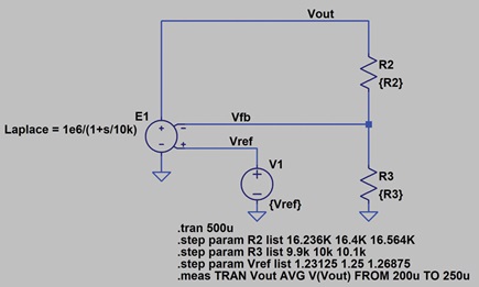 Schematic for tolerance analysis