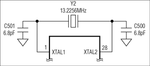 Figure 6. Basic crystal circuit.