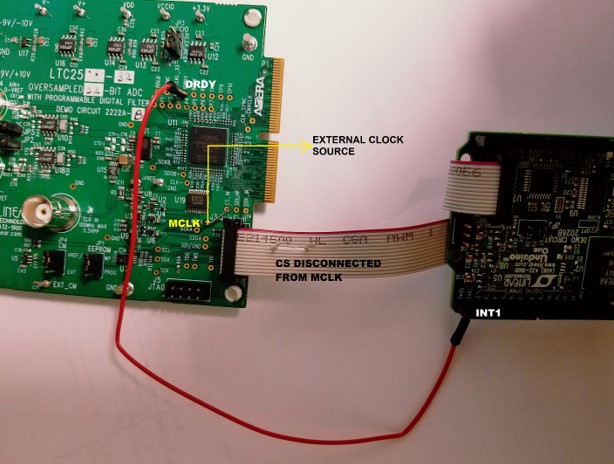 Fig. 5. LTC2508 DRDY# connected to INT1 (digital pin 3)