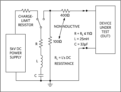 A defibrillator test set (note the large capacitor).