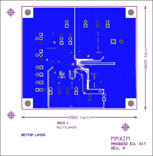 Figure 8. Bottom copper layout.