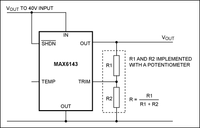 图4. MAX6143典型工作原理图