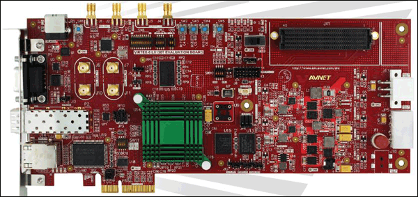 Figure 16. The Avnet Xilinx Virtex-6 LX130T evaluation kit employs the MAX17017.