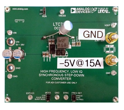 DC2834A converted to inverting buck-boost