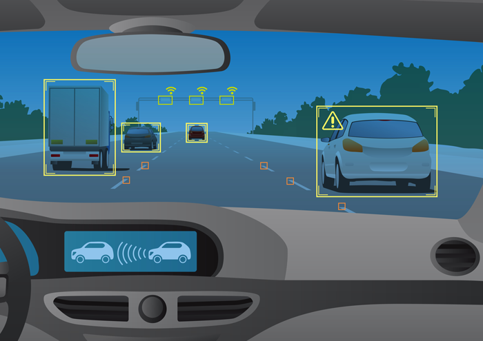 Figure 1. Automobile using ADAS.