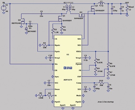 A forward active clamp circuit