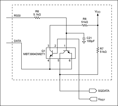 Figure 7. A simple FSK squelch circuit.