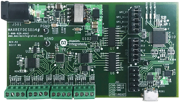 Figure 3. MAXREFDES1154 hardware.