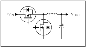 Synchronous buck regulator circuit.