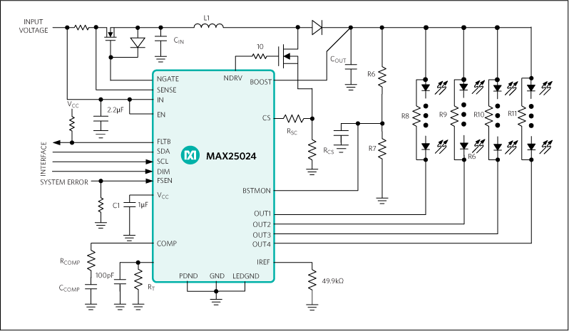 MAX25024: Typical Application Circuit