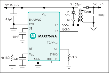 MAX17692A, MAX17692B: Typical Application Circuit