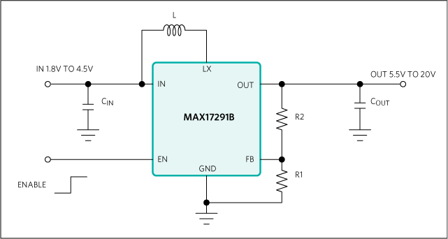 MAX17291B: Simplified Application Diagram