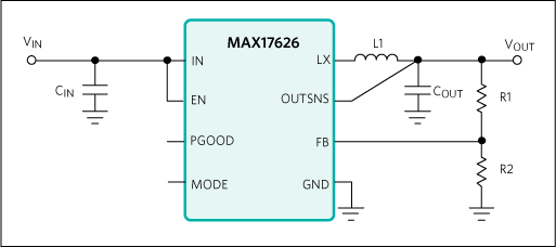 MAX17625, MAX17626: Simplified Application Diagram