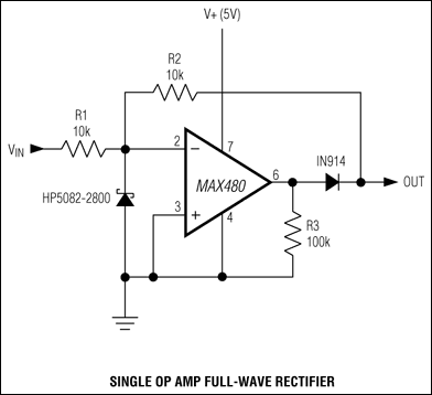 MAX480：典型工作电路