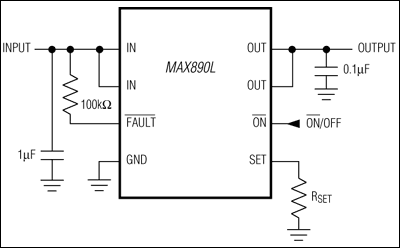 MAX890、MAX890L：典型工作电路