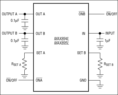 MAX894L、MAX895L：典型工作电路