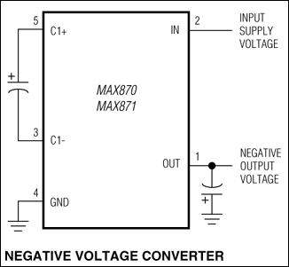 MAX870、MAX871：典型工作电路