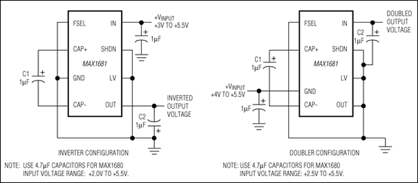 MAX1680、MAX1681：典型工作电路