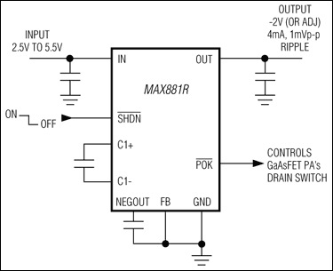 MAX881R：典型工作电路