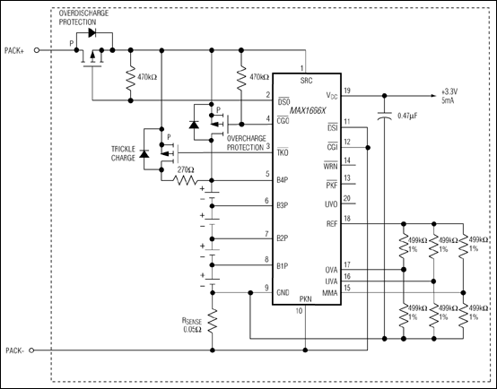 MAX1666A、MAX1666S、MAX1666V、MAX1666X：典型工作电路