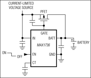 MAX1736：典型工作电路