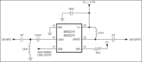 MAX2374：典型应用电路