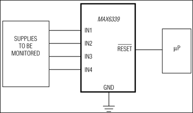 MAX6339：典型工作电路