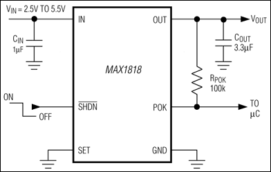 MAX1818：典型工作电路