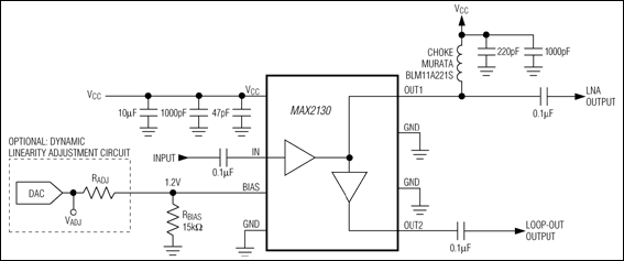 MAX2130：典型应用电路