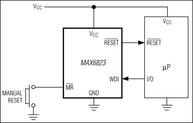 MAX6821、MAX6822、MAX6823、MAX6824、MAX6825：典型工作电路