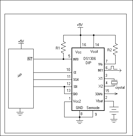 DS1306：典型工作电路