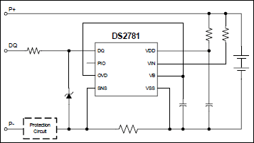 DS2781：典型工作电路