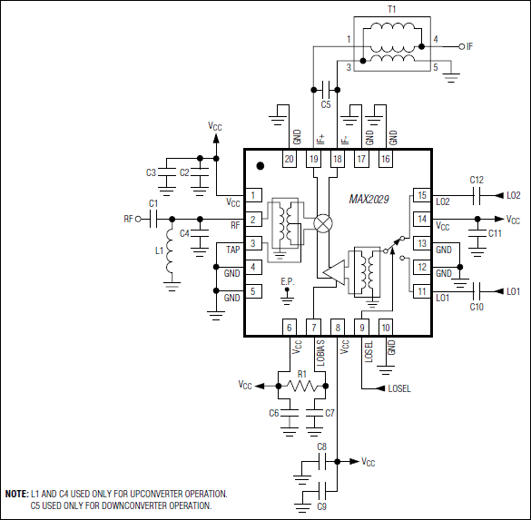 MAX2029：典型应用电路