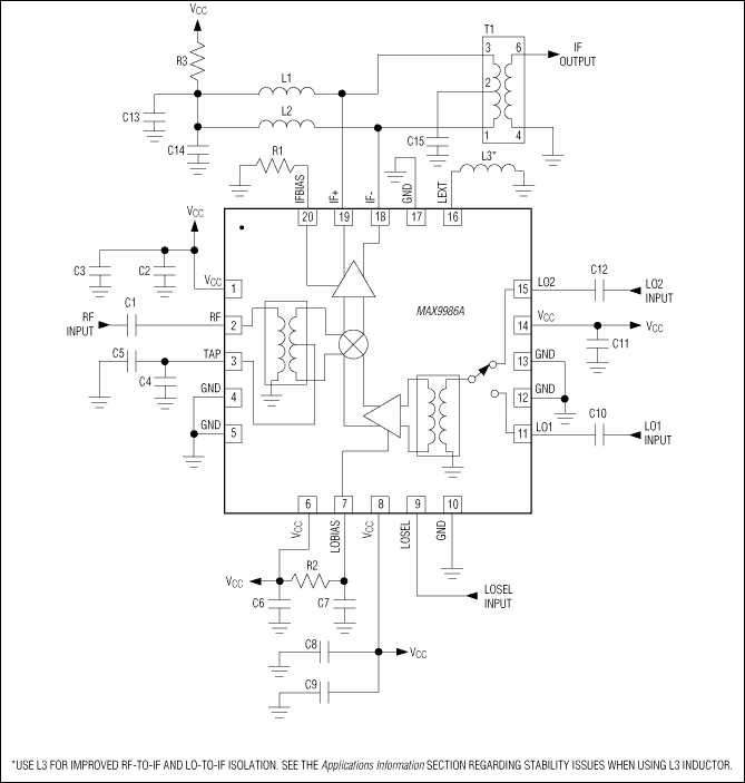 MAX9986A：典型应用电路