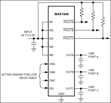 MAX1940：典型工作电路