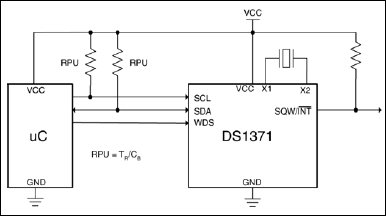 DS1371：典型工作电路