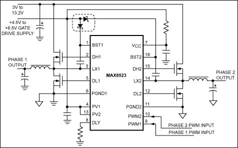 MAX8523：典型工作电路