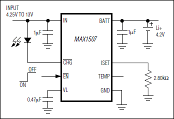 MAX1507：典型工作电路