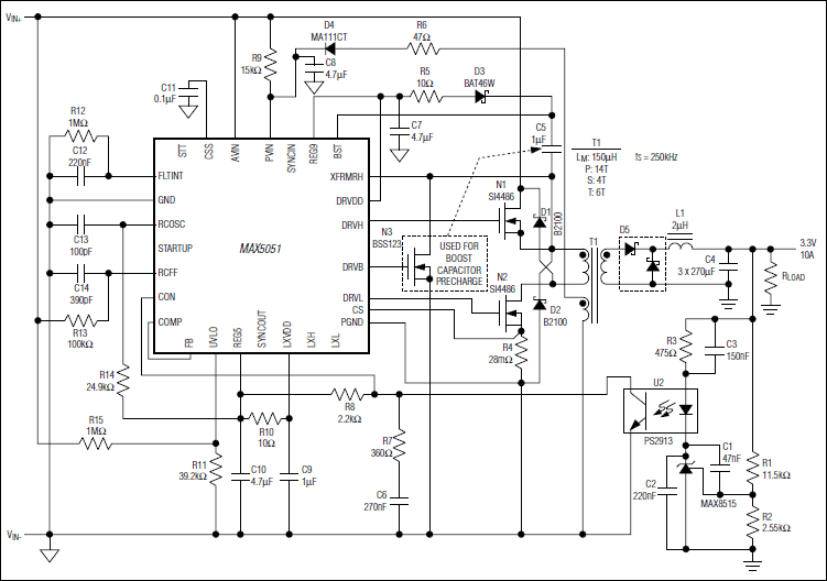 MAX5051：典型应用电路