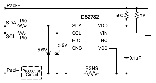 DS2782：典型工作电路