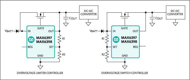 MAX6397、MAX6398：典型工作电路